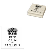 SlipperyJoe's keep calm fabulous golden crown red 