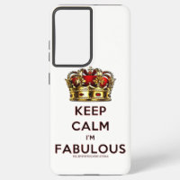 SlipperyJoe's keep calm fabulous golden crown red