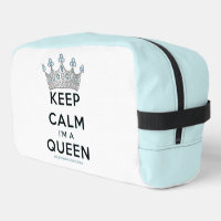 SlipperyJoe's keep calm queen polished silver crow