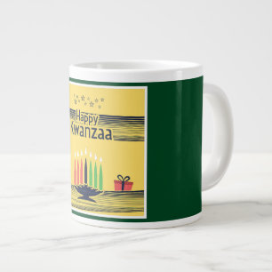 SlipperyJoe's Kwanzaa warm celebratory tone tradit Large Coffee Mug