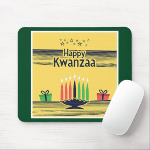 SlipperyJoe's Kwanzaa warm celebratory tone tradit Mouse Pad
