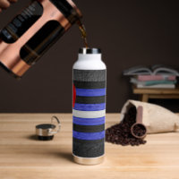 SlipperyJoe's leather pride flag black royal blue 