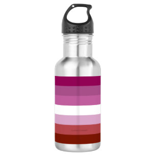 SlipperyJoe's lesbian pride flag feminine communit 532 Ml Water Bottle