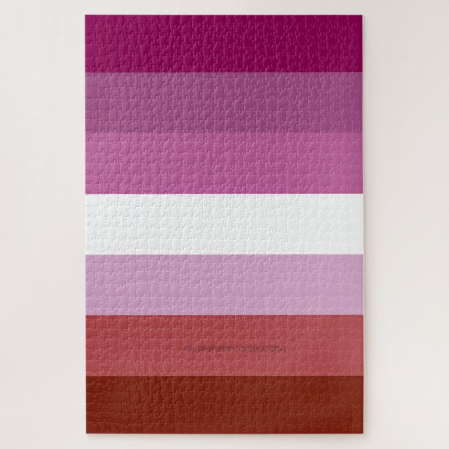 SlipperyJoe's lesbian pride flag feminine communit Jigsaw Puzzle (Vertical)