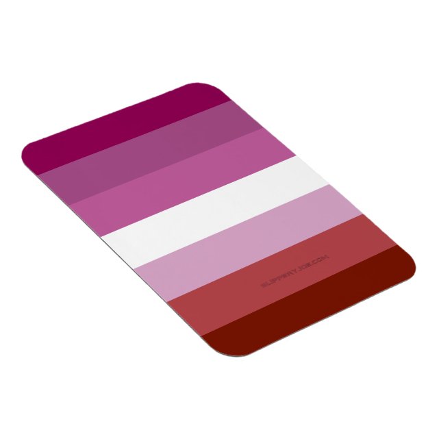 SlipperyJoe's lesbian pride flag feminine communit Magnet (Right Side)