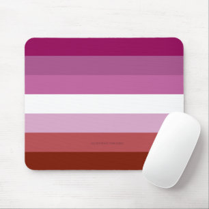 SlipperyJoe's lesbian pride flag feminine communit Mouse Pad