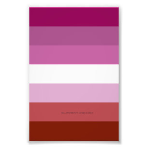 SlipperyJoe's lesbian pride flag feminine communit Photo Print