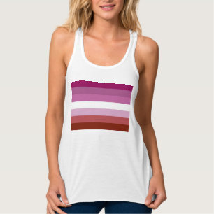 SlipperyJoe's lesbian pride flag feminine communit Singlet