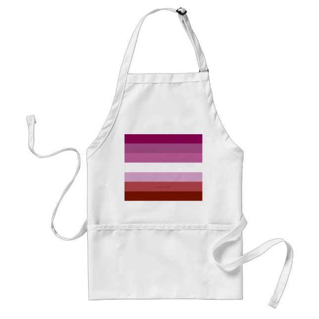 SlipperyJoe's lesbian pride flag feminine communit Standard Apron (Front)