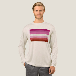 SlipperyJoe's lesbian pride flag feminine communit Tri-Blend Shirt