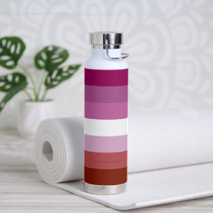 SlipperyJoe's lesbian pride flag feminine communit Water Bottle
