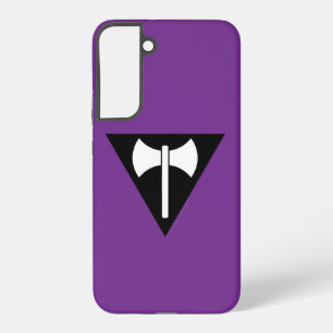 SlipperyJoe's Lesbian Pride flag Labrys axe triang Samsung Galaxy Case
