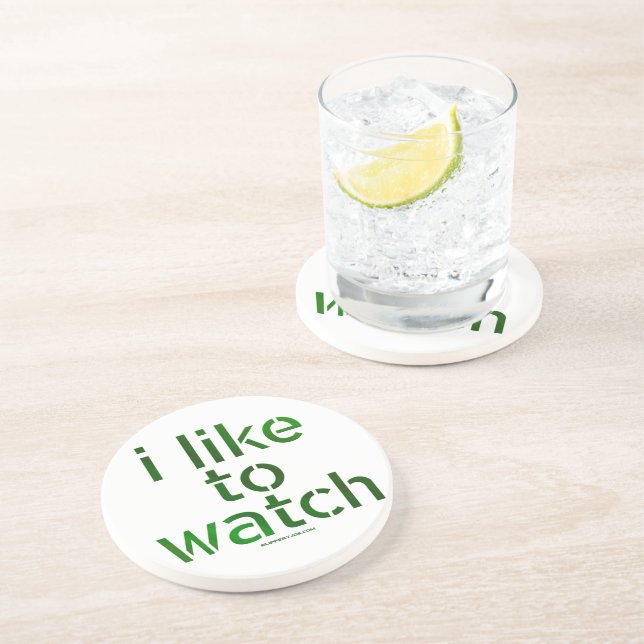 SlipperyJoe's Like to Watch Voyeurism peeping Tom  Coaster (Side)