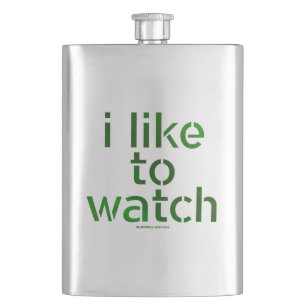 SlipperyJoe's Like to Watch Voyeurism peeping Tom Hip Flask