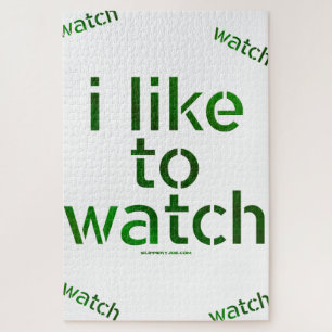 SlipperyJoe's Like to Watch Voyeurism peeping Tom Jigsaw Puzzle