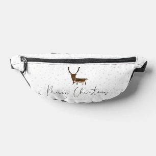 SlipperyJoe's line art silhouette reindeer minimal Bum Bags