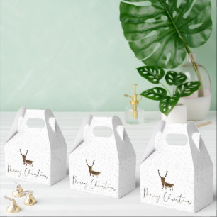 SlipperyJoe's line art silhouette reindeer minimal Favour Box