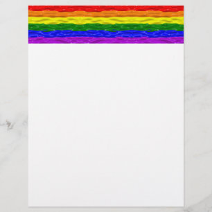 SlipperyJoe's liquid gloss pride flag red orange y Custom Letterhead