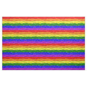 SlipperyJoe's liquid gloss pride flag red orange y Fabric
