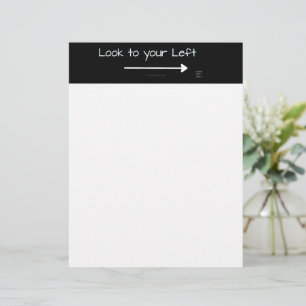 SlipperyJoe's look left funny stark white arrow pl Custom Letterhead