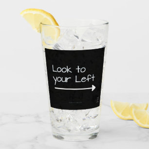 SlipperyJoe's look left funny stark white arrow pl Glass