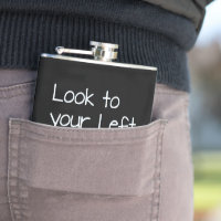 SlipperyJoe's look left funny stark white arrow pl