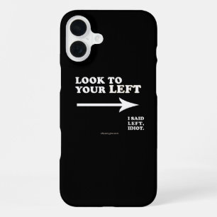 SlipperyJoe's look to your left thick geometric ce iPhone 16 Plus Case