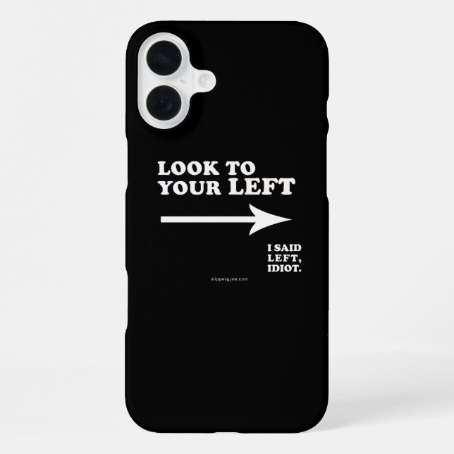 SlipperyJoe's look to your left thick geometric ce iPhone Case (Back)