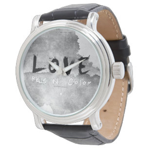SlipperyJoe's Love has no colour saying black whit Watch