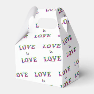 SlipperyJoe's love is love spray paint gay pride c Favour Box