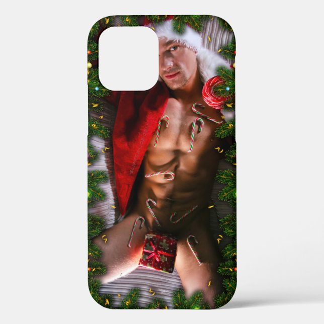 SlipperyJoe's male chest six pack stomach bare tor Case-Mate iPhone Case (Back)