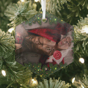 SlipperyJoe's male chest six pack stomach bare tor Glass Tree Decoration