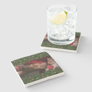 SlipperyJoe's male chest six pack stomach bare tor Stone Coaster