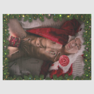 SlipperyJoe's male chest six pack stomach bare tor Tissue Paper