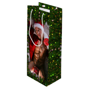 SlipperyJoe's male chest six pack stomach bare tor Wine Gift Bag