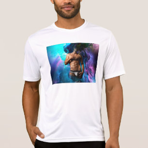 SlipperyJoe's Man underwear bulge purple blue abst T-Shirt