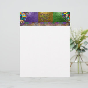 SlipperyJoe's Mardi Gras Bead Necklaces doubloons Custom Letterhead