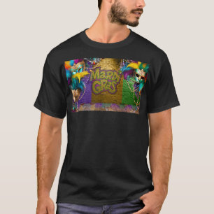 SlipperyJoe's Mardi Gras Bead Necklaces doubloons T-Shirt