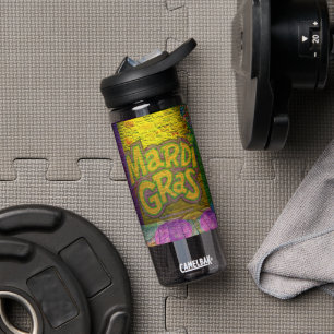 SlipperyJoe's Mardi Gras Bead Necklaces doubloons  Water Bottle