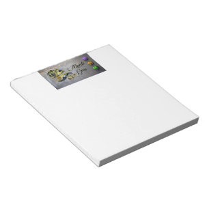 SlipperyJoe's Mardi Gras celebration decorative Ve Notepad