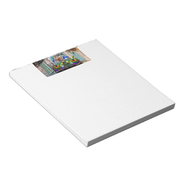 SlipperyJoe's Mardi Gras masks beads decorations s Notepad (Angled)