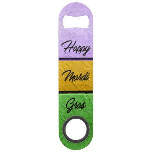 SlipperyJoe's Mardi Gras purple gold green metal s