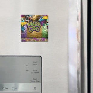 SlipperyJoe's Mardi Gras-themed graphic doubloons Magnet