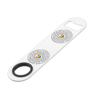 SlipperyJoe's maze encircles rainbow heart arrow m