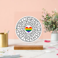 SlipperyJoe's maze encircles rainbow heart arrow m