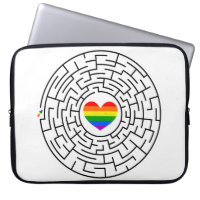 SlipperyJoe's maze encircles rainbow heart arrow m