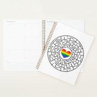 SlipperyJoe's maze encircles rainbow heart arrow m