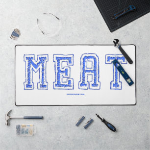 SlipperyJoe's meat rawness toughness uneven highli Desk Mat
