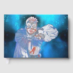 SlipperyJoe's menacing clown Happy Halloween red b Guest Book