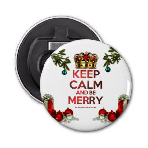 SlipperyJoe's Merry Christmas artistic tree orname Bottle Opener